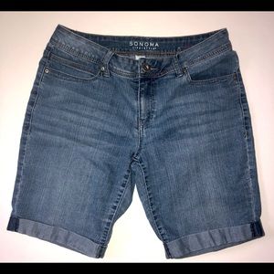 Sonoma lifestyle Bermuda jean shorts size 4 women